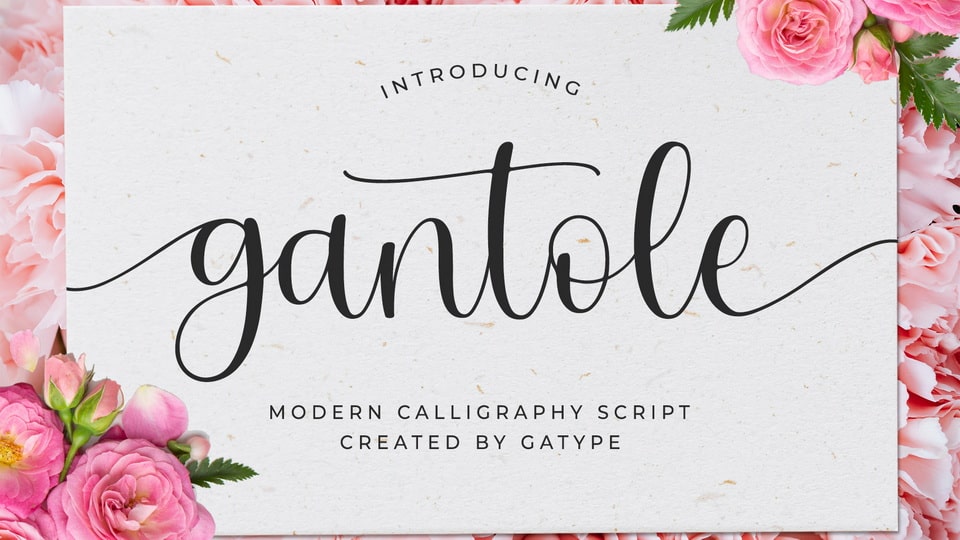 Gantole - Modern Calligraphic Font