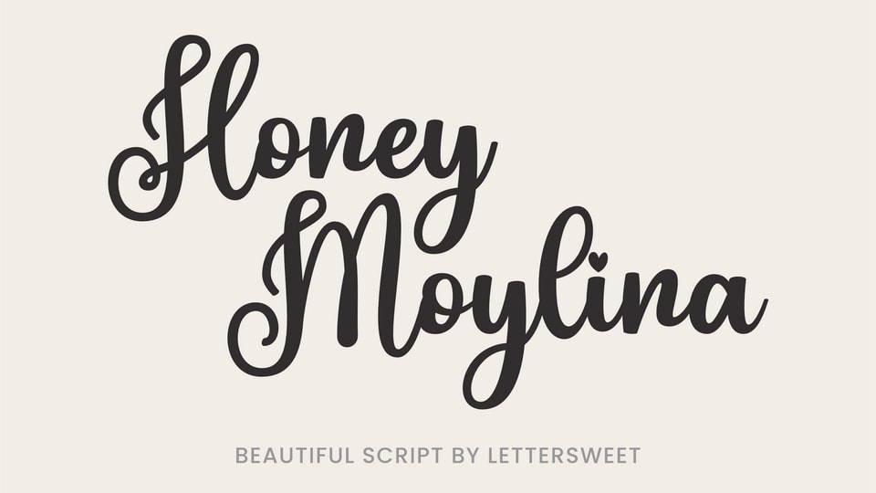 Honey Moylina: A Beautiful and Romantic Script Font