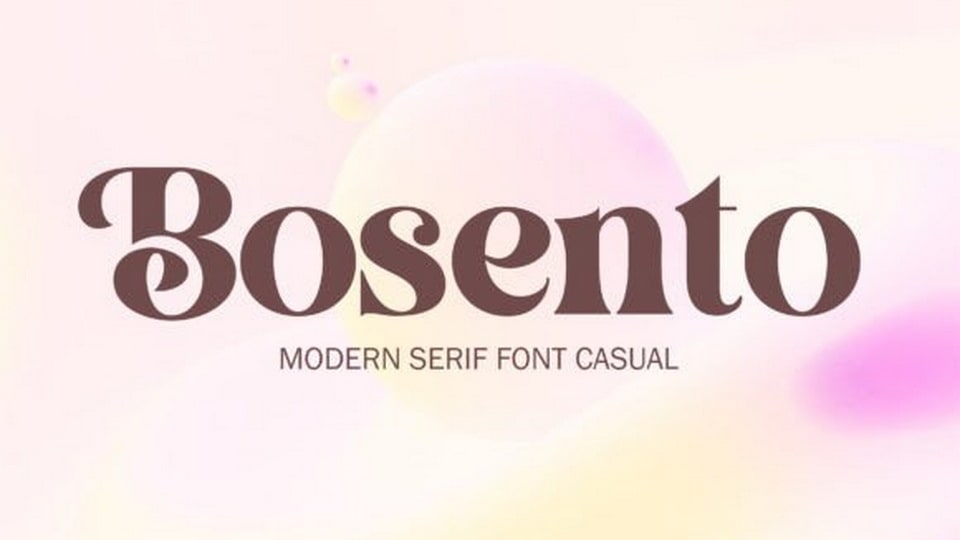 

Bosento: An Elegant, Bold Serif Font