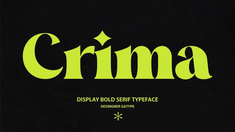 

Crima: An Elegant and Sophisticated Display Serif Font