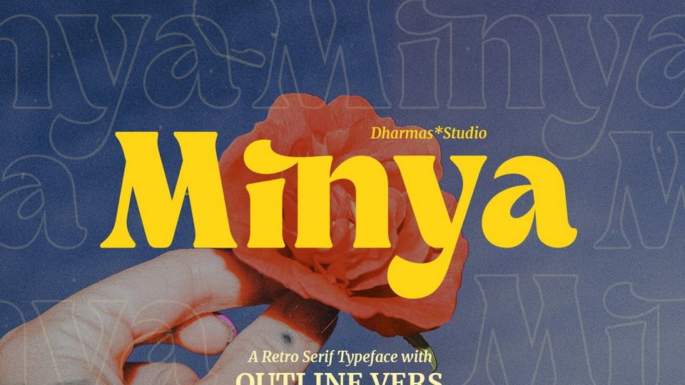

Minya - A Modern and Retro Looking Serif Font