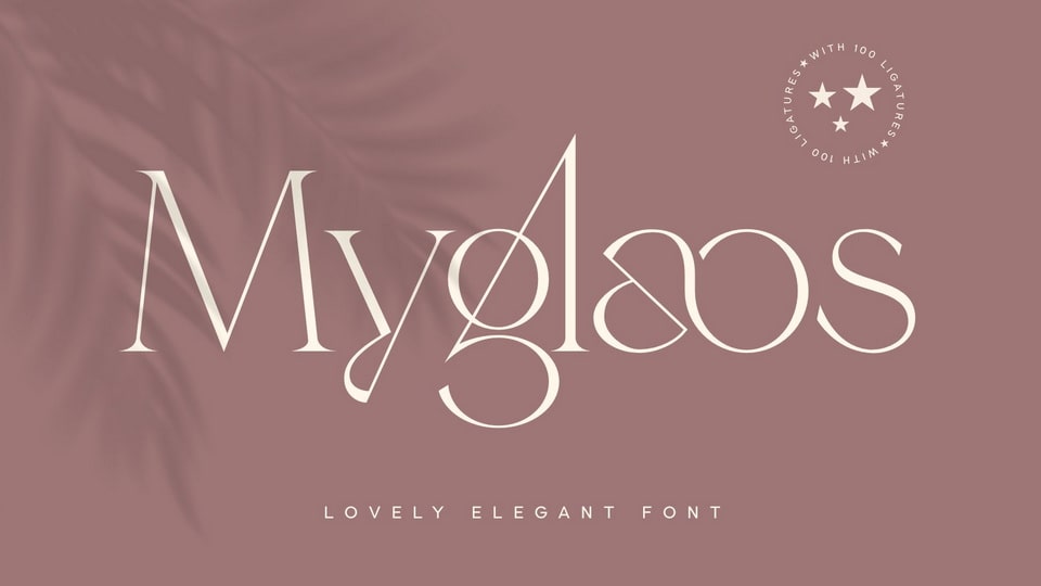 

Myglaos - Elegant Font for Branding & Logo Design