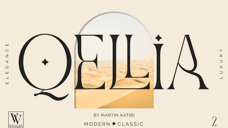 

Qellia: A Modern & Elegant Slim Serif Font