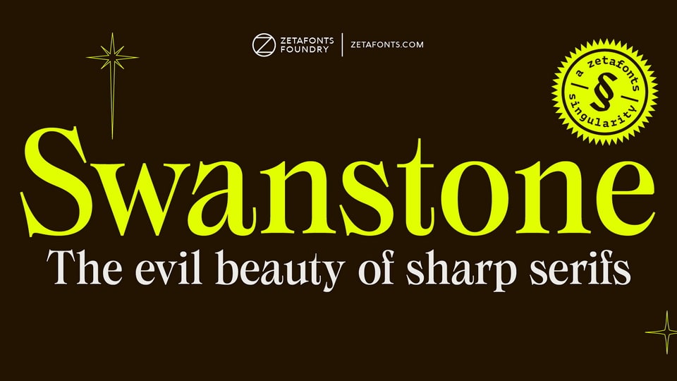 

Swanstone: A Contemporary Reimagining of XIX Century Old Style Typefaces