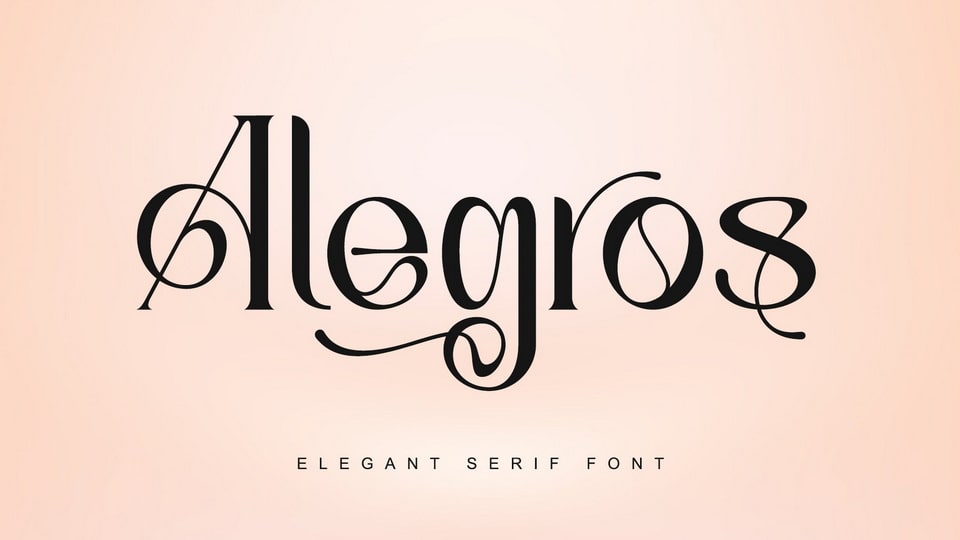 

Alegros: A Serif Font with a Neat and Clean Style