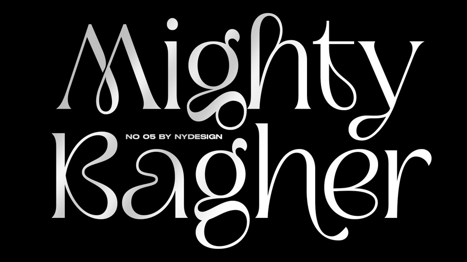 

Mighty Bagher: A Modern Serif Font Crafted with Precision