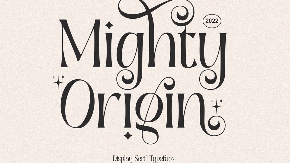 Mighty Origin serif font