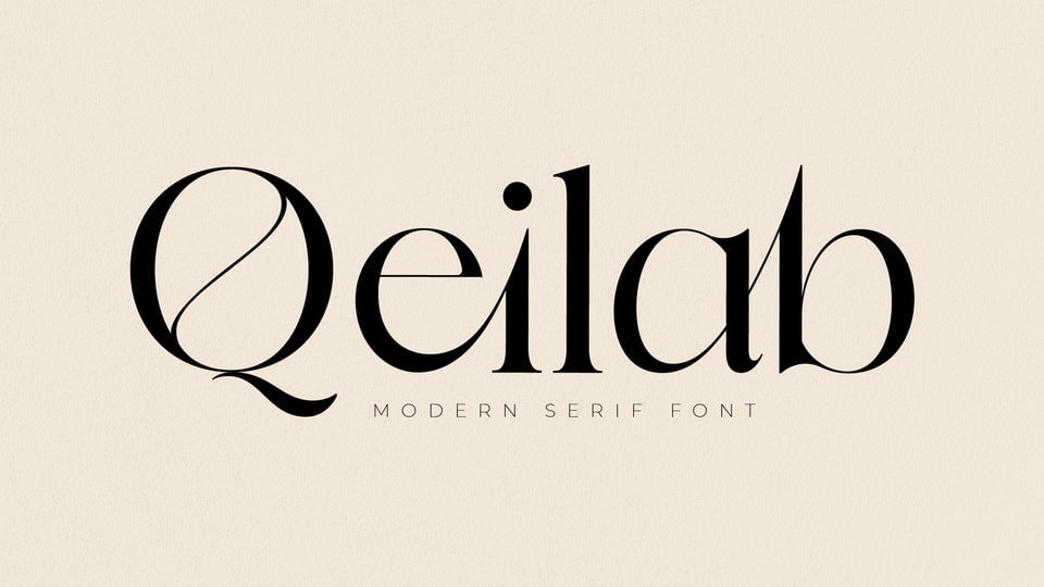 

Qeilab: An Elegant and Luxurious Serif Typeface