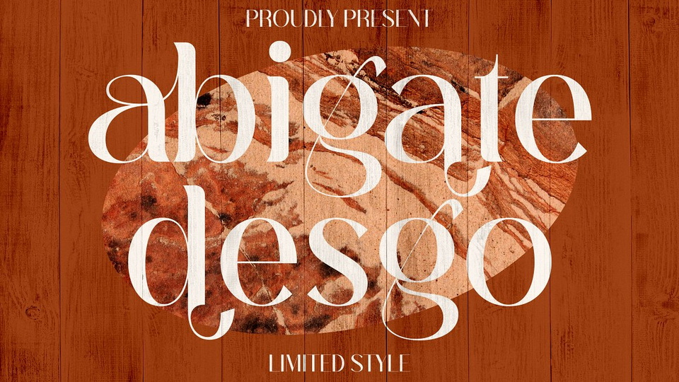 Abigate Desgo: Modern and Sophisticated Serif Font for Elegant and Refined Designs