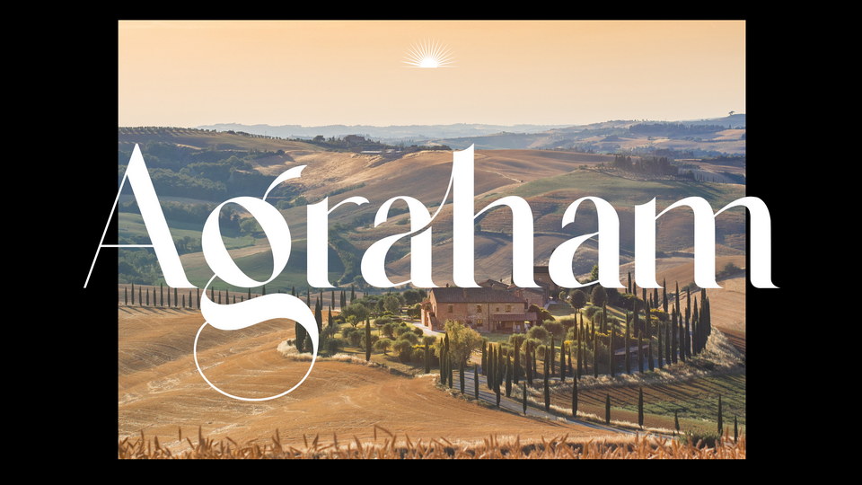 Agraham: A Beautiful Serif Typeface Inspired by Italy and Parisian Beauty