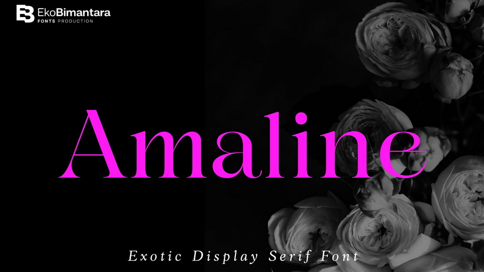 

Amaline: A Stunning Display Serif with High Contrast and Exotic Letterforms