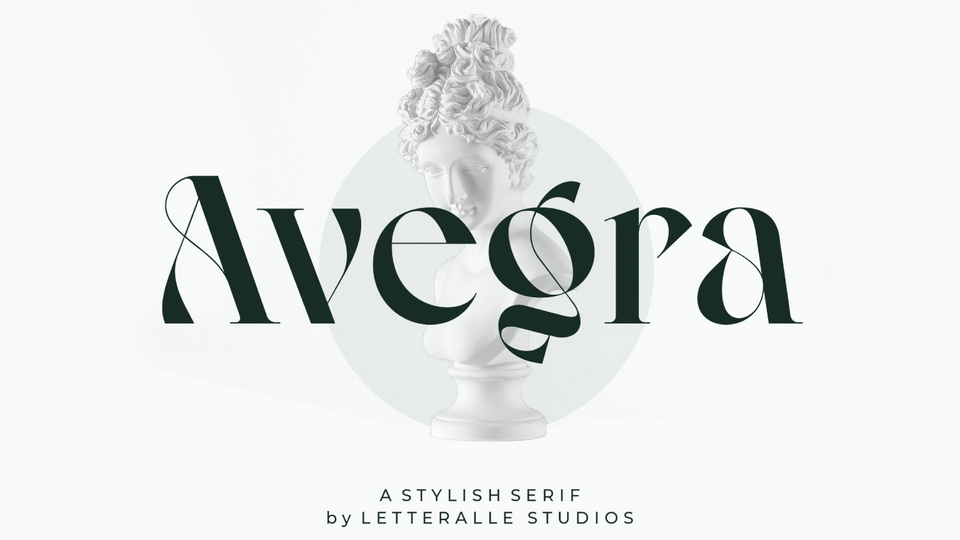Avegra: A Contemporary Serif Font for Various Design Projects