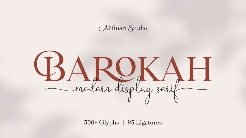 Barokah Serif: A Font for Luxurious and Casual Designs