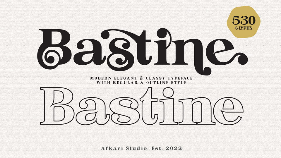 

 Bastine - Elegant Modern Serif Font