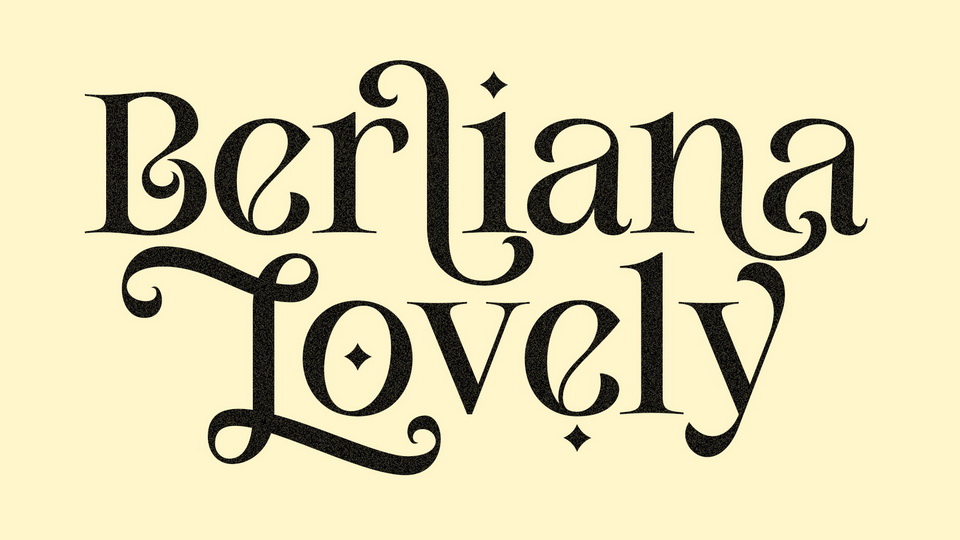 

Berliana Lovely: A Timeless Classic Typeface with a Vintage-Inspired Design
