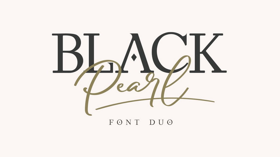 

Black Pearl: An Exquisite Font with Luxury and Elegance