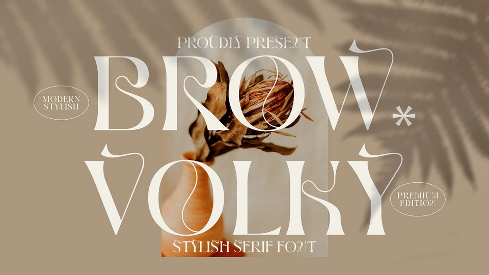 Brow Volky: Contemporary Serif Font for Sophisticated Designs