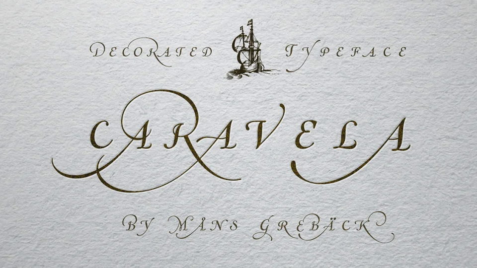 

Caravela: A Unique Typeface Blending the Best of 17th Century Typographic Works and Modern Elements