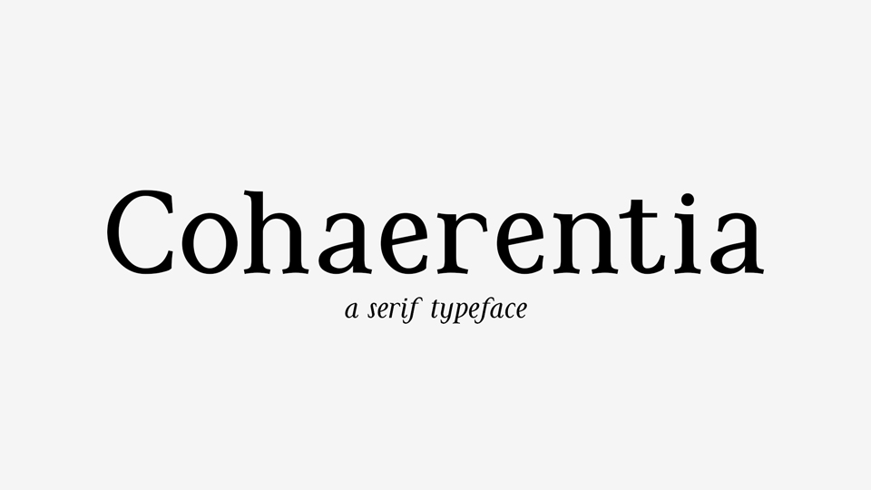  Cohaerentia: A Typeface Balancing Coherence and Expressive Freedom