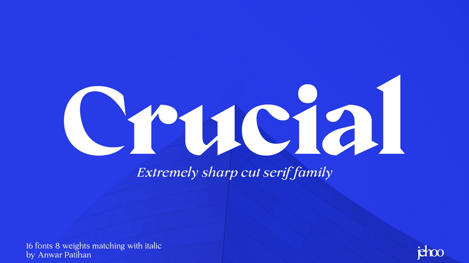 Crucial Typeface: Bold and Elegant Choice for Your Designs
