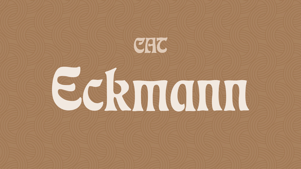 

CAT Eckmann: An Exquisite Art Nouveau Typeface That Harkens Back to the Classic Fraktur Designs of Otto Eckmann