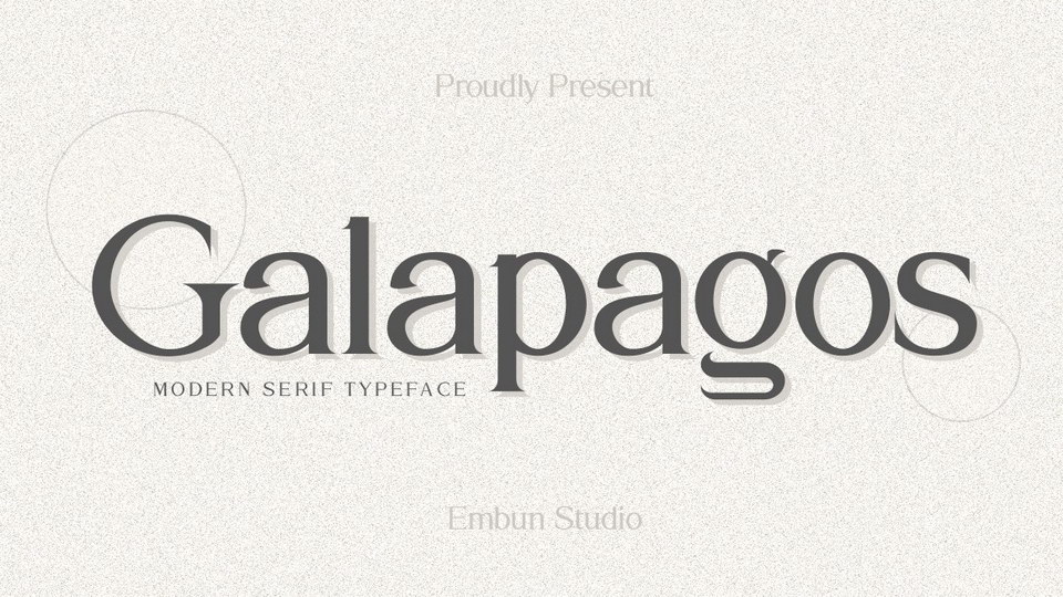 

Galapagos Typeface: A Modern Serif Font Inspired by the Natural Beauty of the Galapagos Islands