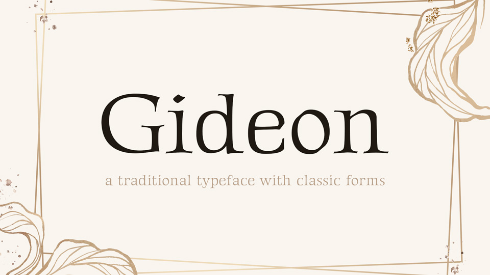 

Gideon Roman Typeface
