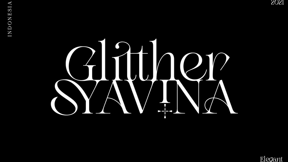 

Glitther Syavina: A Truly Unique and Striking Serif Font