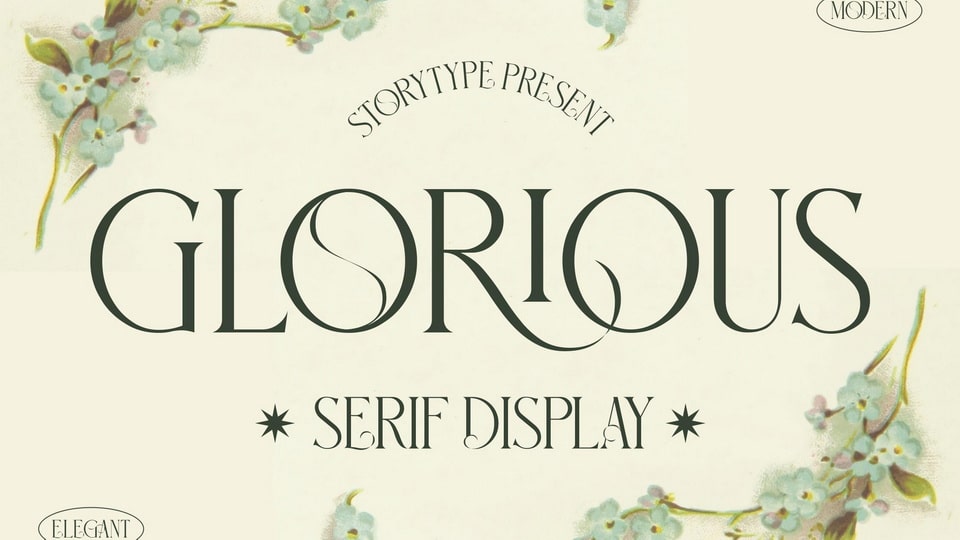 

Glorious: An Exquisite and Contemporary Serif Font