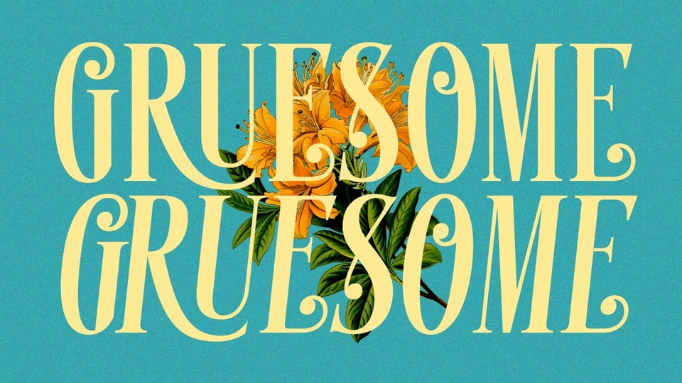 

Gruesome - A Decorative Serif Font with Vintage Style