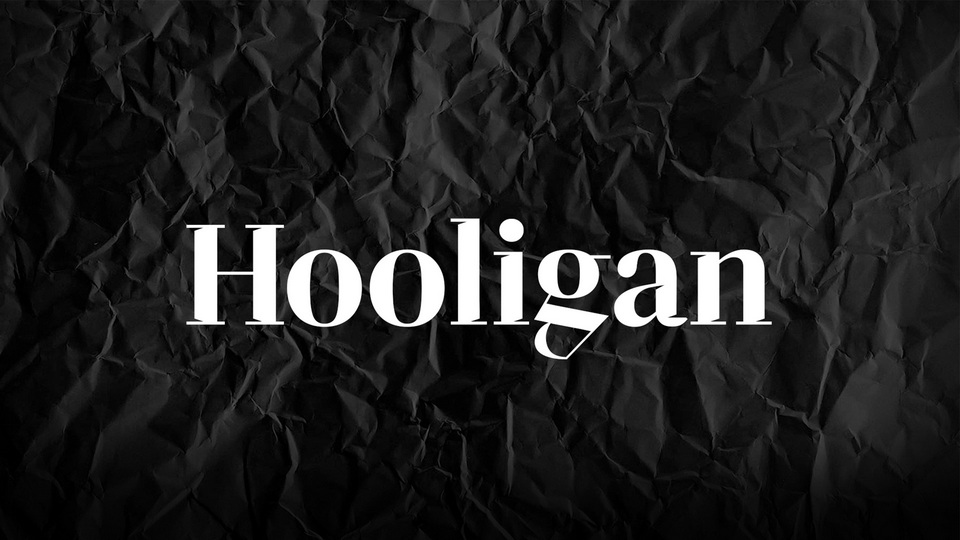 

Hooligan: A Bold and Striking Serif Typeface