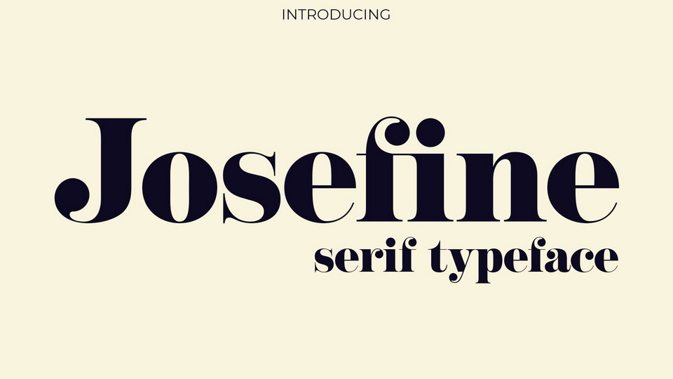  Josefine: A Stunning High Contrast Serif Font for Sophisticated Designs