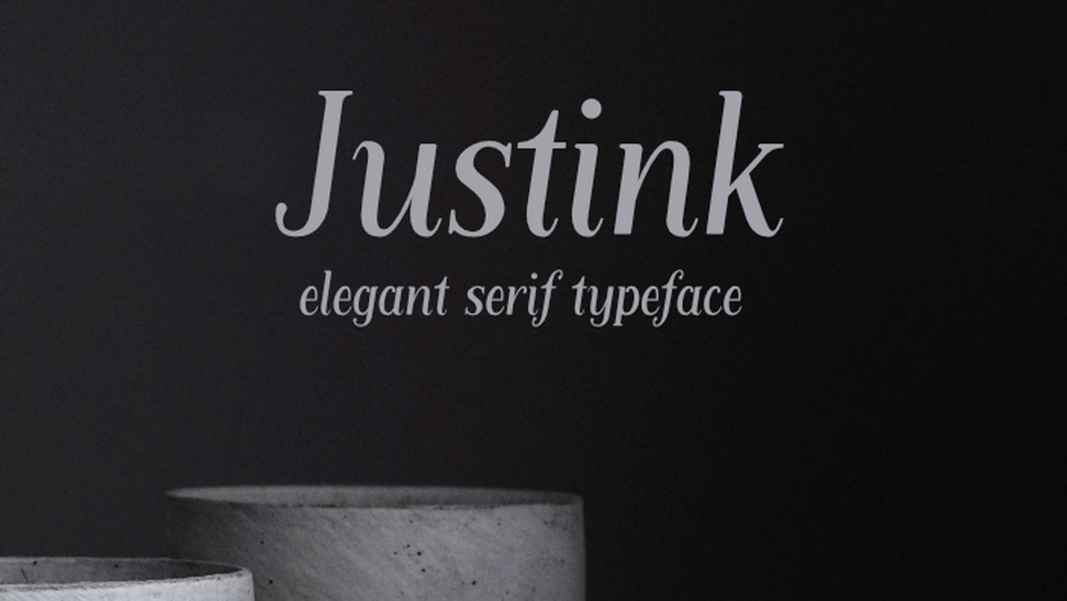 Justink: A Handcrafted Italic Serif Font for Elegant Designs