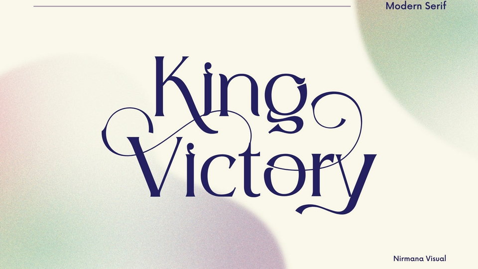  King Victory, the Fashionably Versatile Typeface with Classic and Modern Serifs