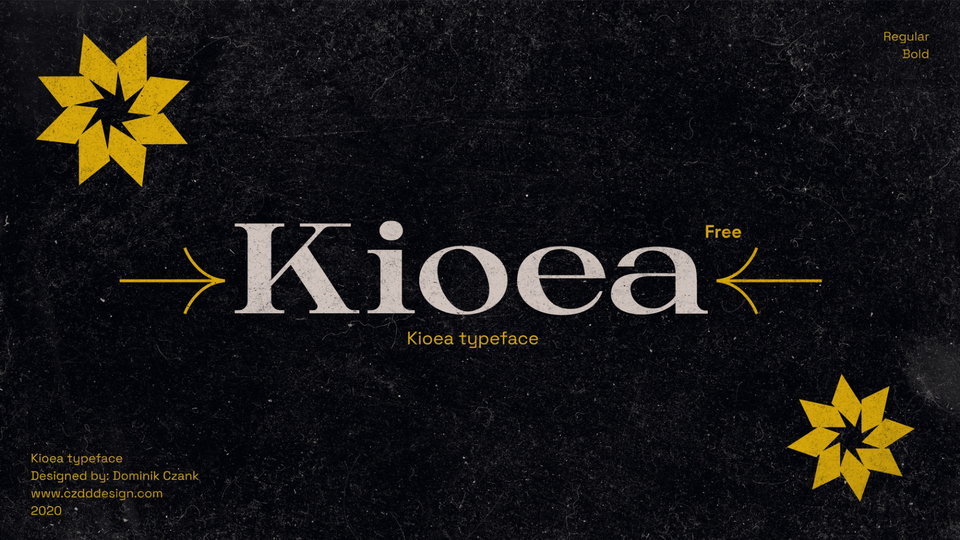 

Kioea: A Modern Serif Typeface with Unique Features