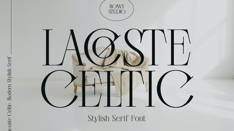 

Lacoste Celtic: An Elegant Ligature Serif Typeface