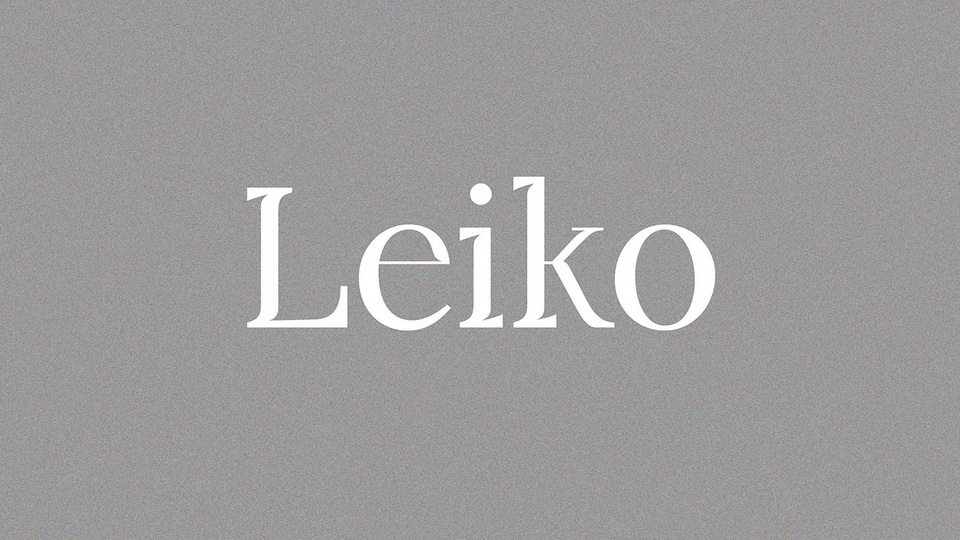 

Leiko: An Elegant and Sophisticated Typeface for Branding and Editorial Design