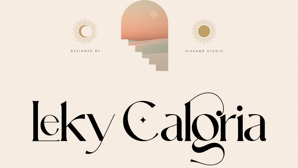 title of the article is Elevate Your Designs with Leky Calgria: Perfect Font for Sophistication and Luxury