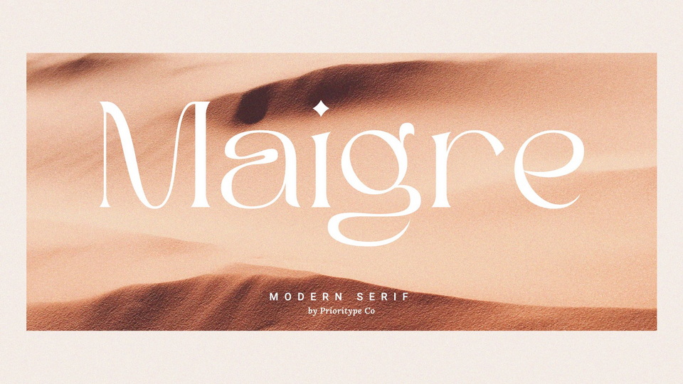 Maigre: Sophisticated and Contemporary Serif Font for Elegant Designs