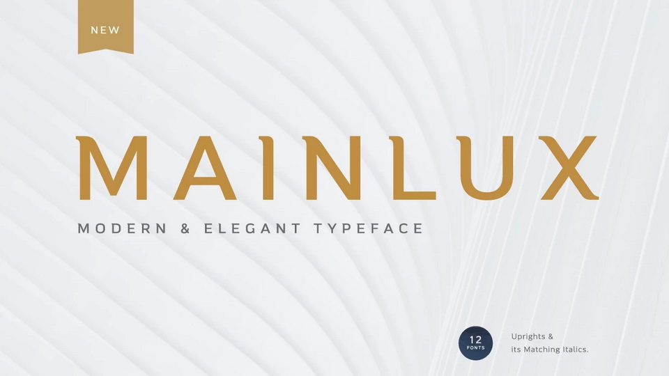 

Mainlux: An Exquisite Typeface with a Luxurious Touch