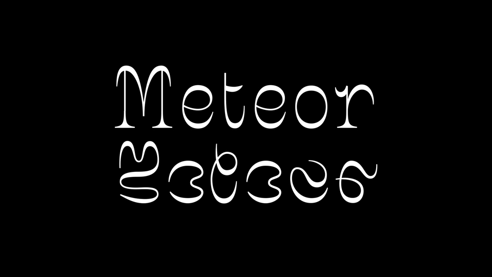 Meteor: A Serif Font with Two Styles for Varied Interpretations of Text