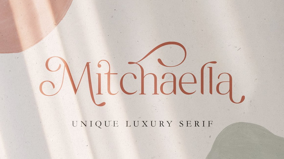 

Mitchaella: A Luxurious Serif Typeface for Crafting Professional and Modern Designs