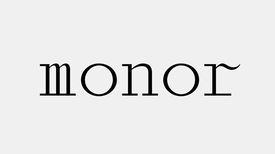 Monor: A Calligraphic Monospace Typeface
