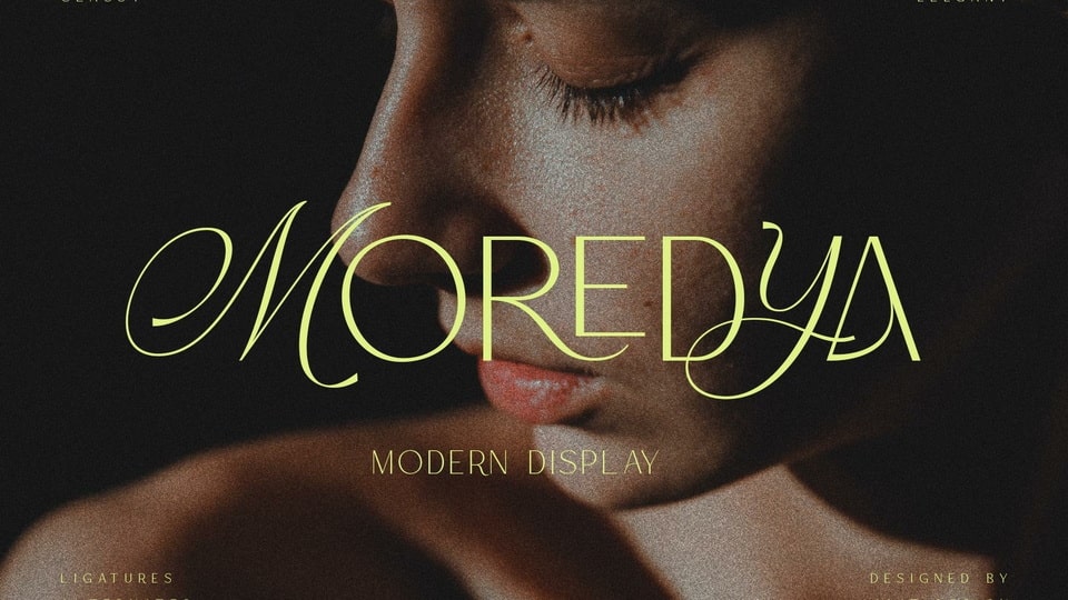 

Moredya: An Elegant Script Font With a Modern Sans Serif Style