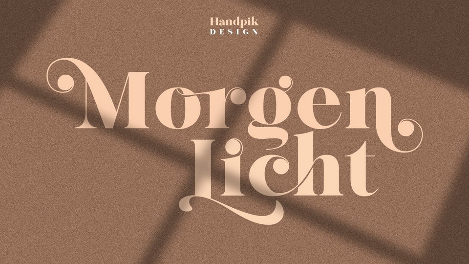 Morgentlich: A Stunning Display Serif Typeface for a Range of Design Purposes