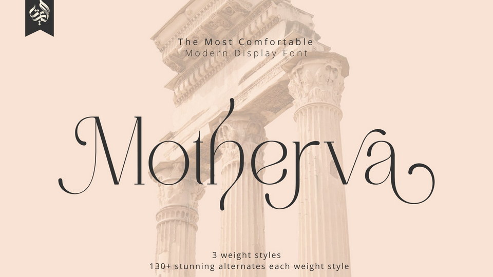 Motherva: Modern Display Serif Font for Comfortable and Sophisticated Designs