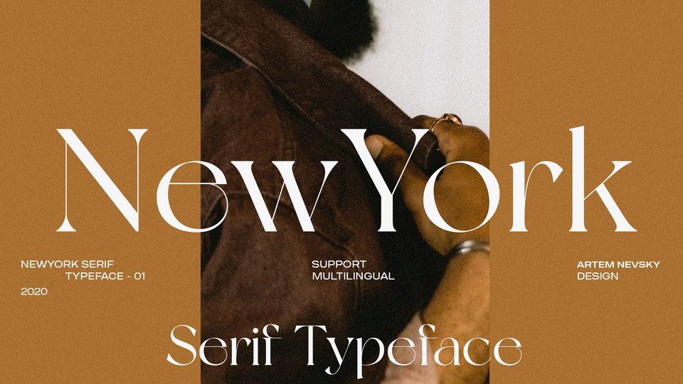 

NewYork: A Modern Display Serif Typeface for Eye-Catching Designs