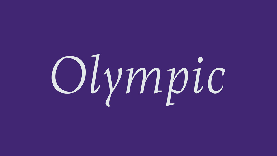 

Olympic: A Nostalgic Font with a Modern Aesthetic