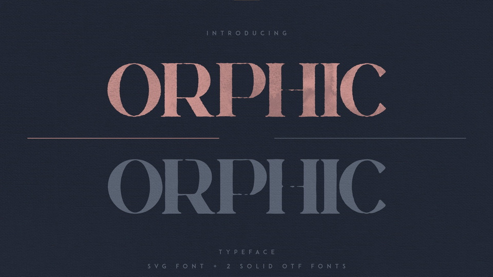 Orphic: A versatile serif typeface with high contrast for branding and design