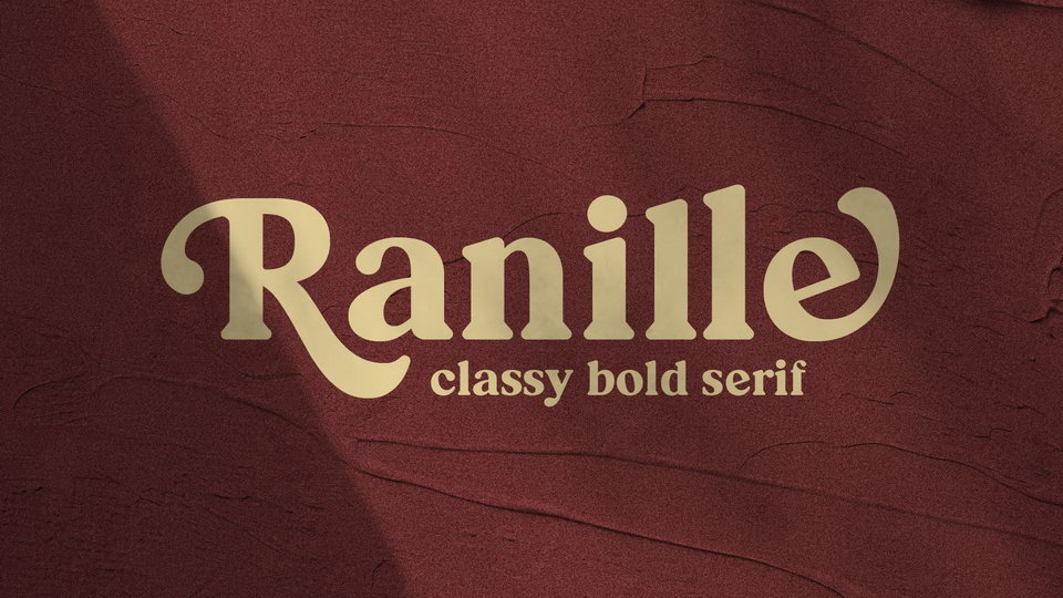 

 Ranille - A Modern and Sophisticated Serif Font